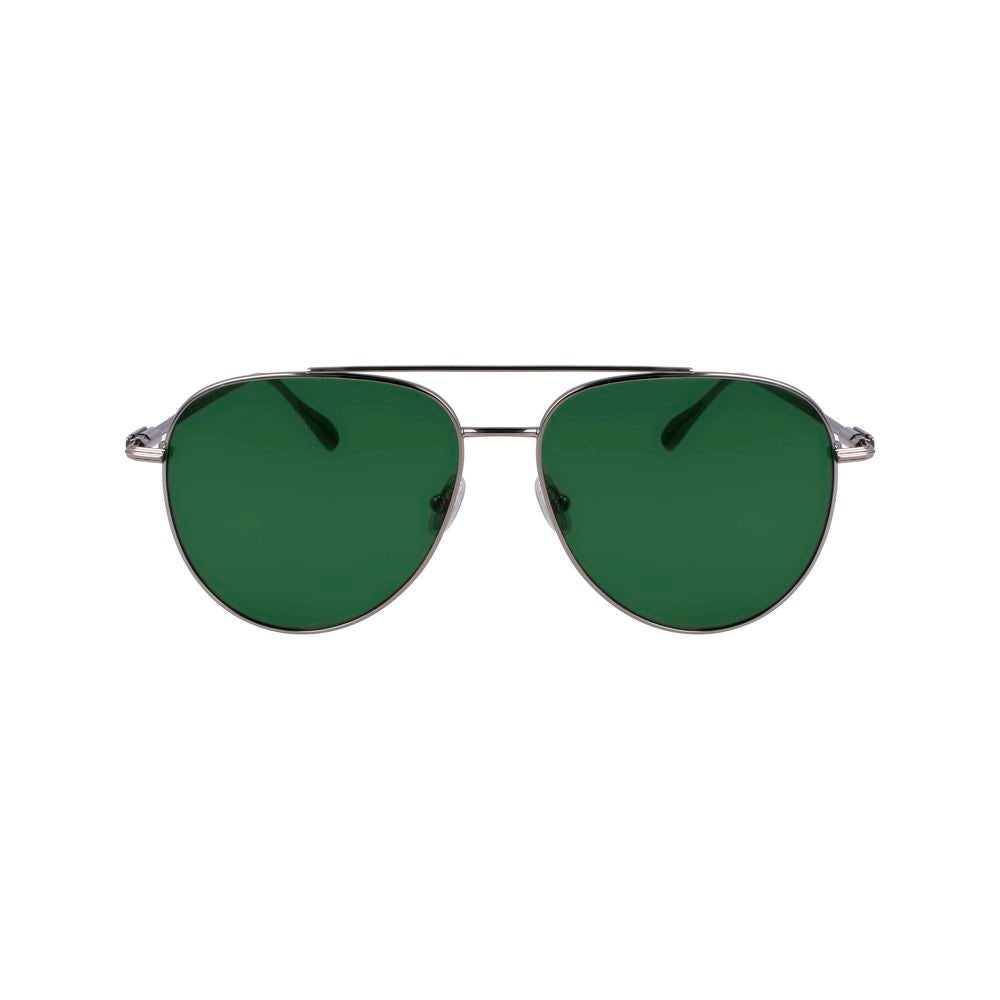 Ferragamo Gray Metal Sunglasses