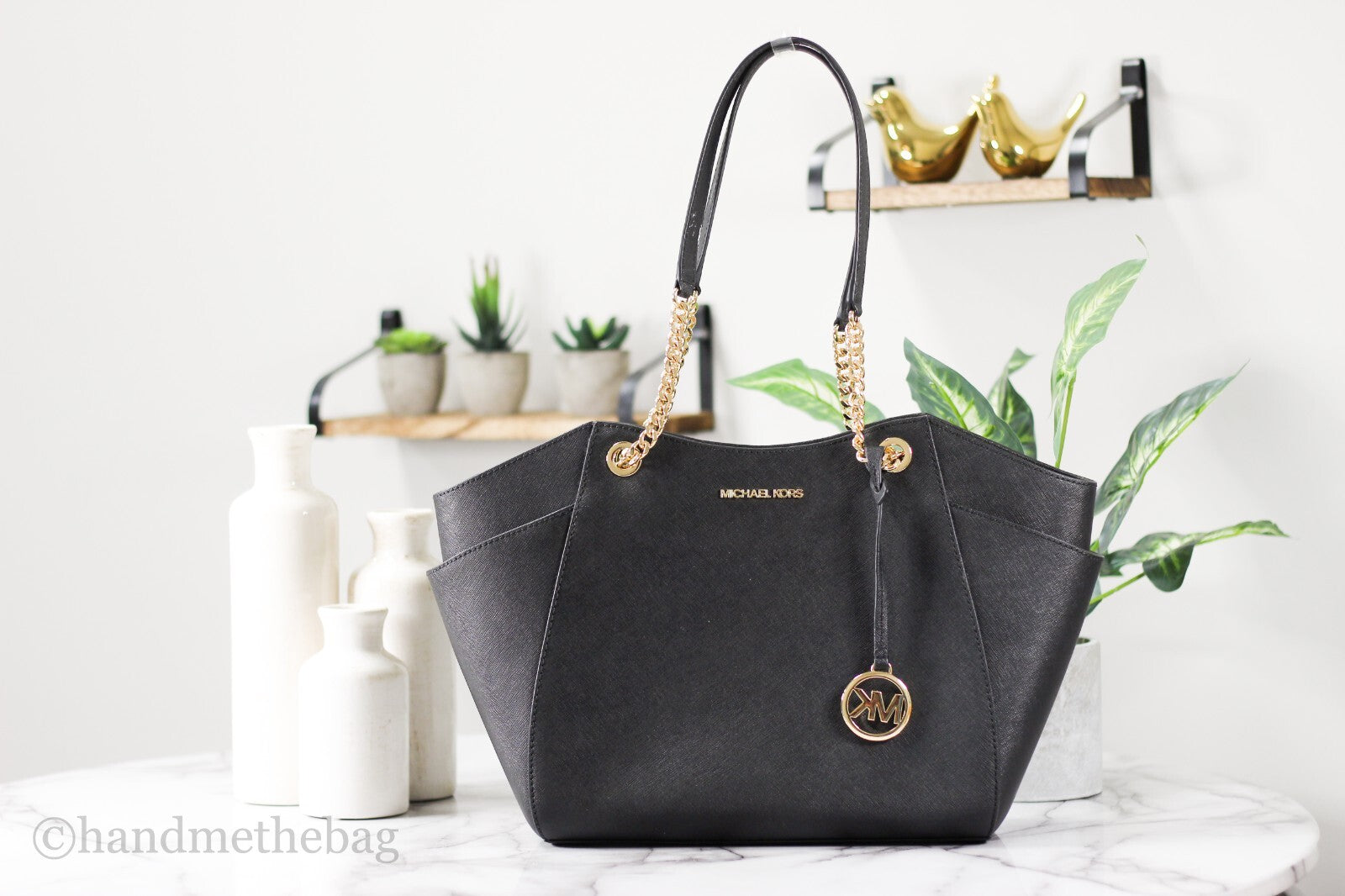 Michael Kors Jet Set Large Chain Shoulder Tote Bag