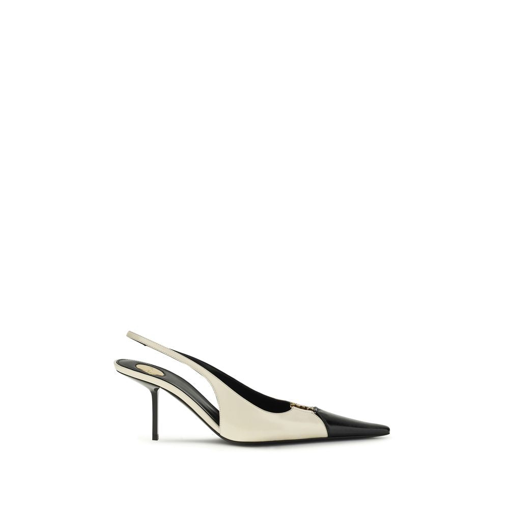 Saint Laurent Beige Calf Leather Bos Taurus Pumps