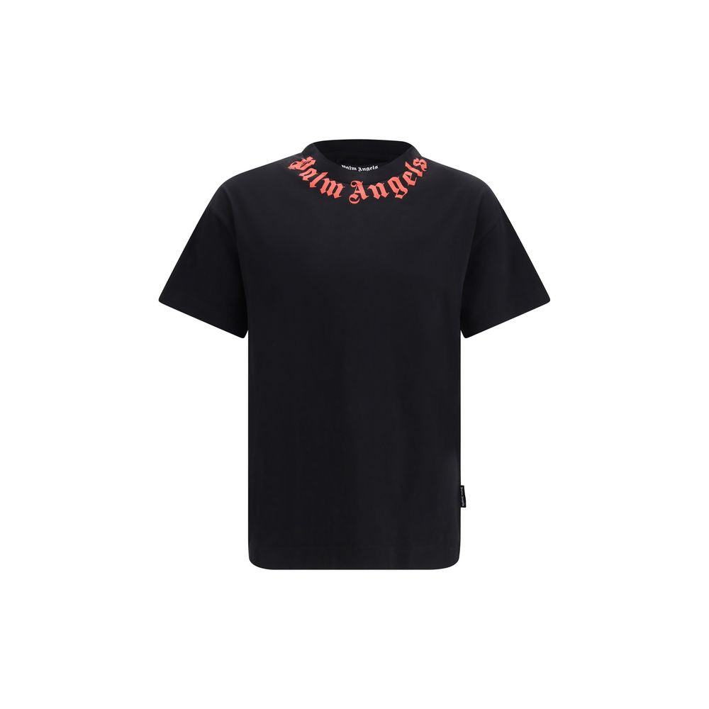 Palm Angels Black Cotton T-Shirt