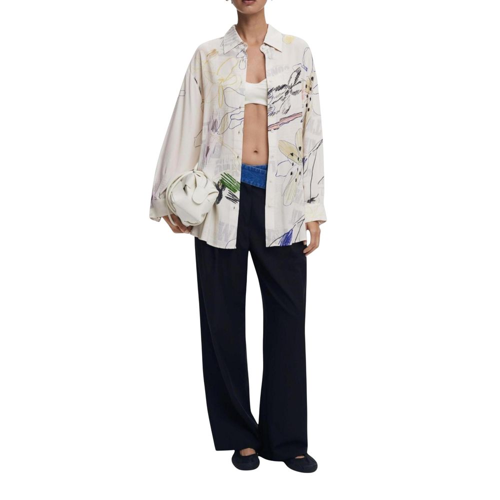 Desigual Beige Viscose Blouse