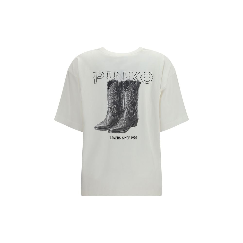 PINKO White Cotton T-Shirt