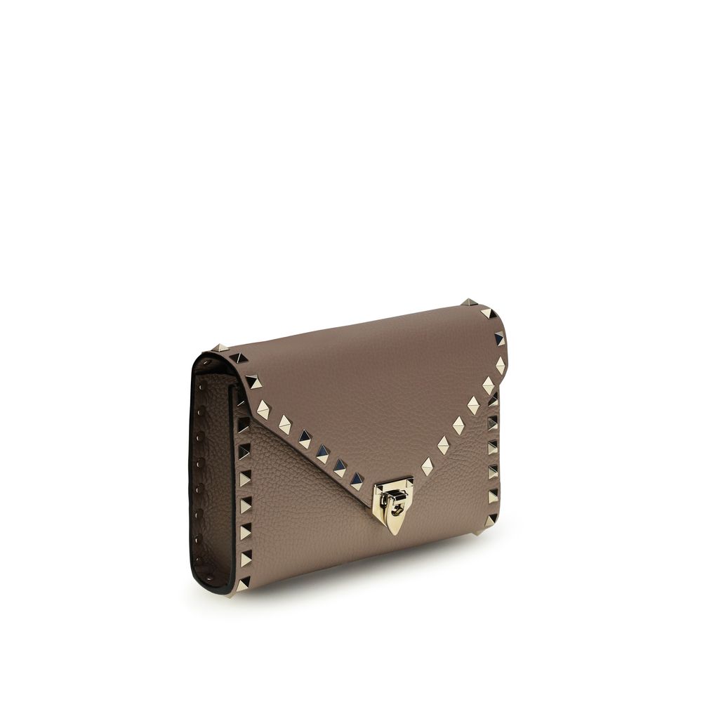 Valentino Garavani Brown Calf Leather Bos Taurus Wallet