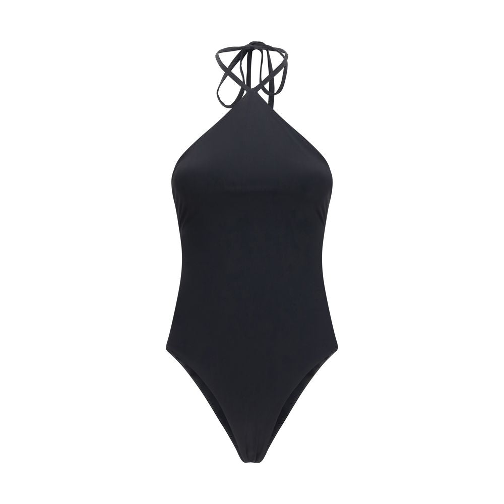 Jacquemus Black Polyamide One-Piece Swimsuit