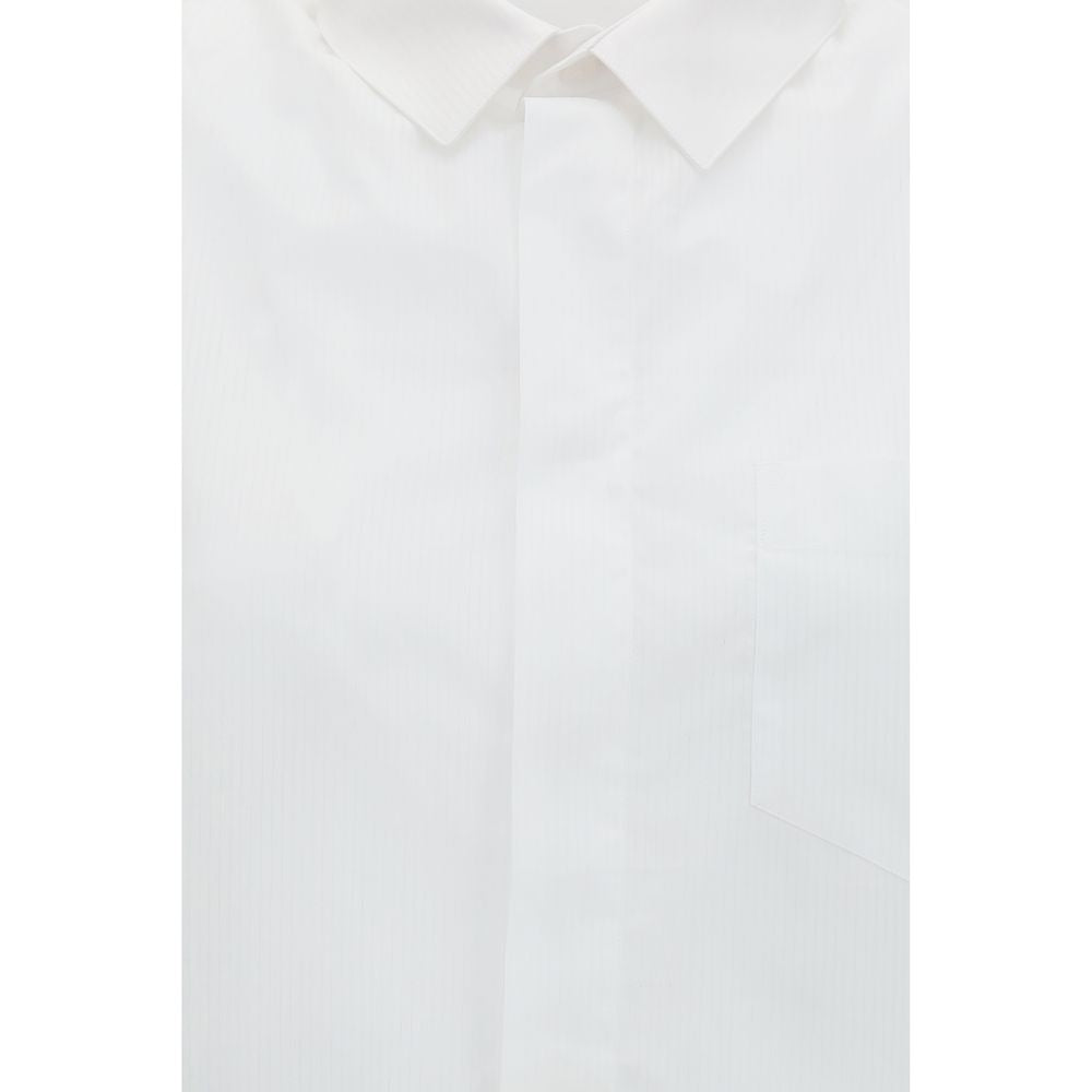 ALAINPAUL White Cotton Shortsleeve Shirt
