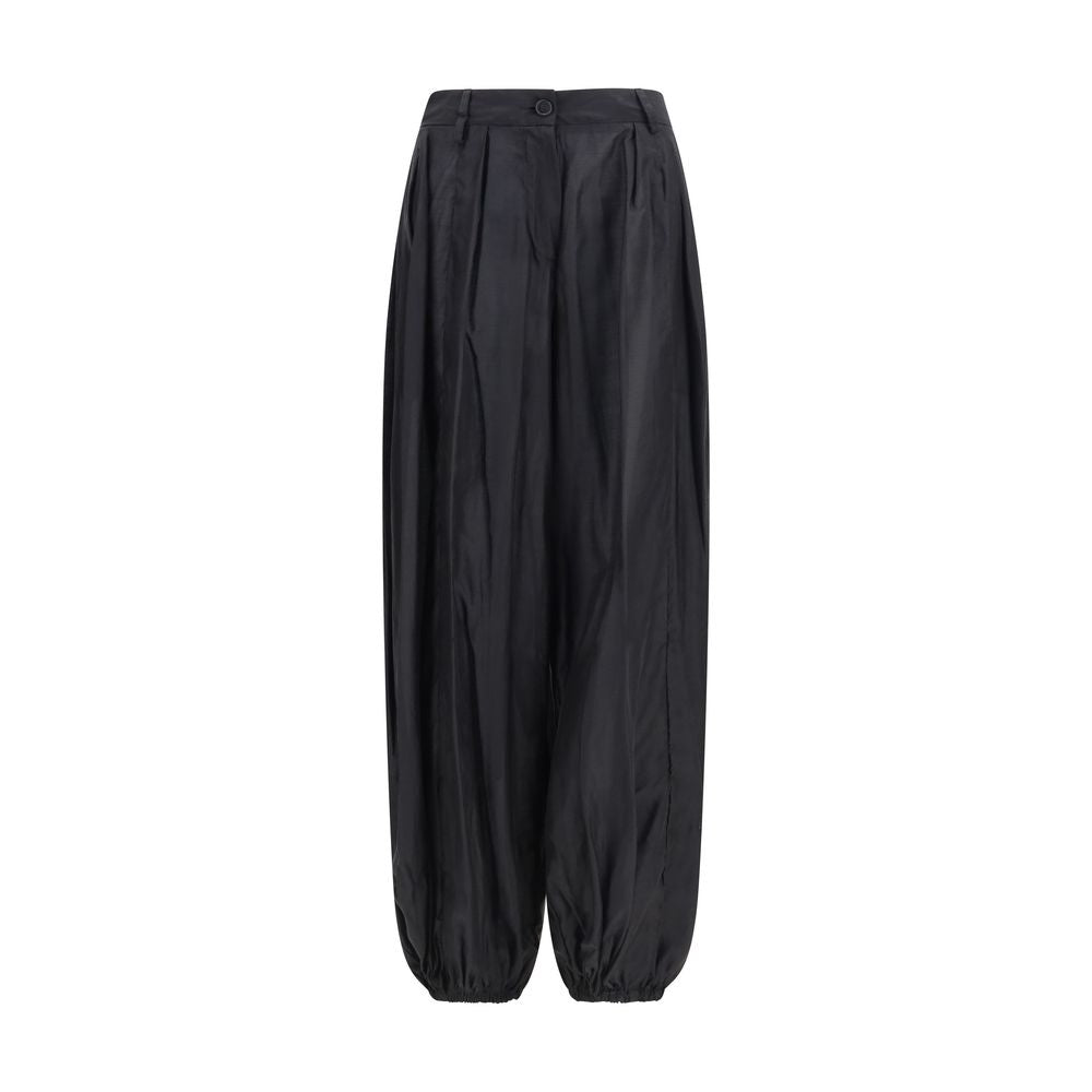 The Latest Black Polyester Casual Pants