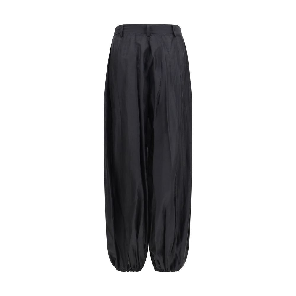 The Latest Black Polyester Casual Pants