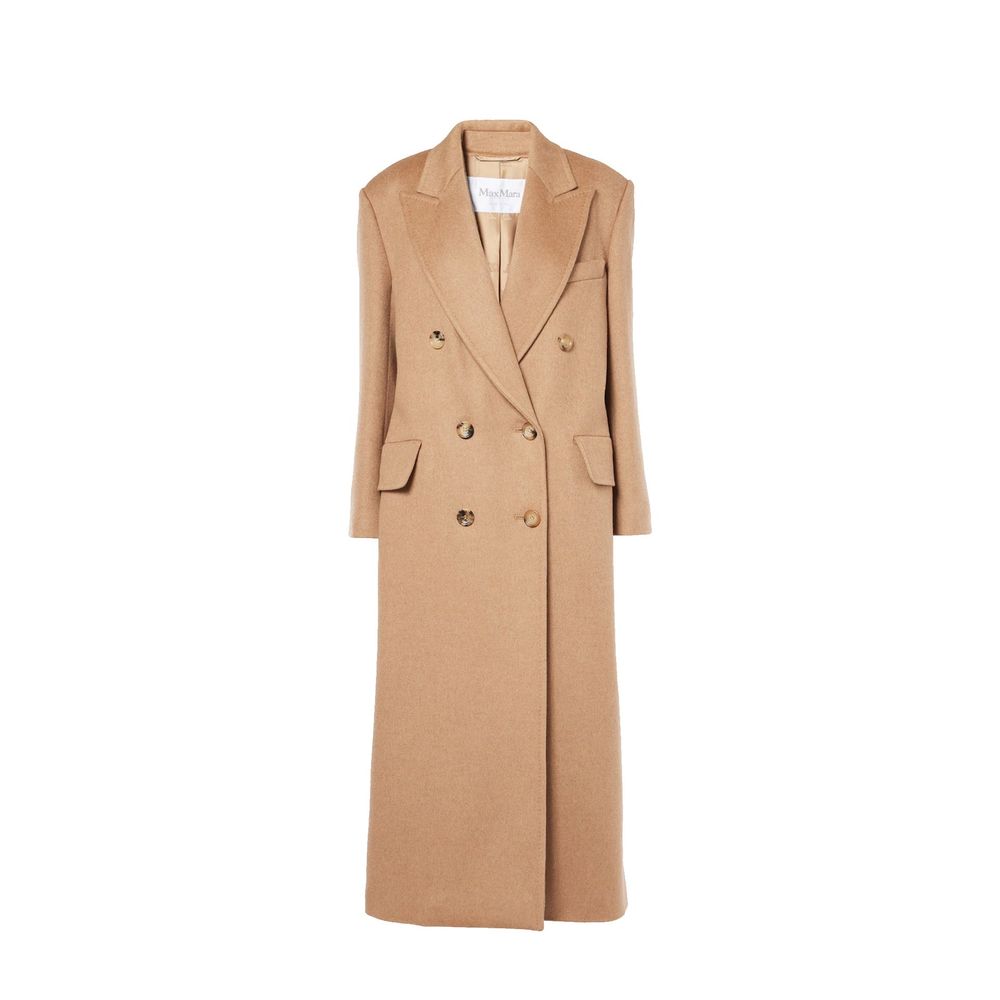 Max Mara Brown Virgin Wool Coat