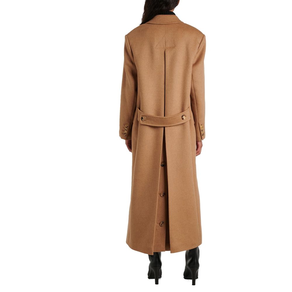 Max Mara Brown Virgin Wool Coat
