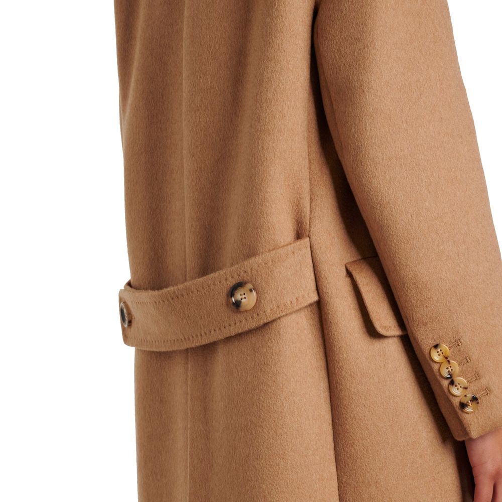 Max Mara Brown Virgin Wool Coat