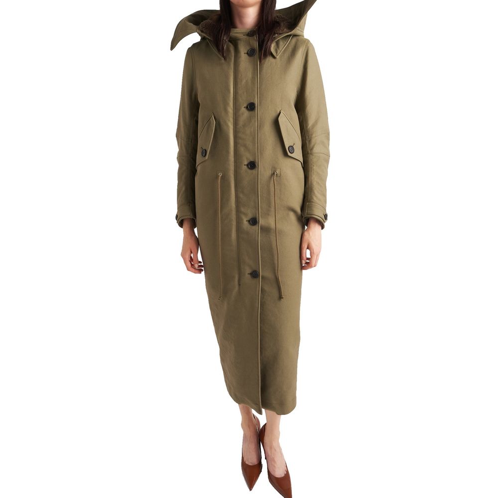 Prada Bicolor Polyamide Coat
