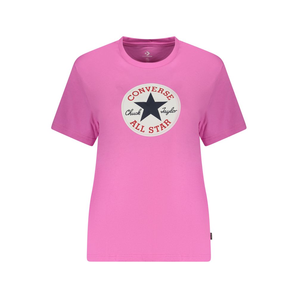 Converse Pink Cotton T-Shirt