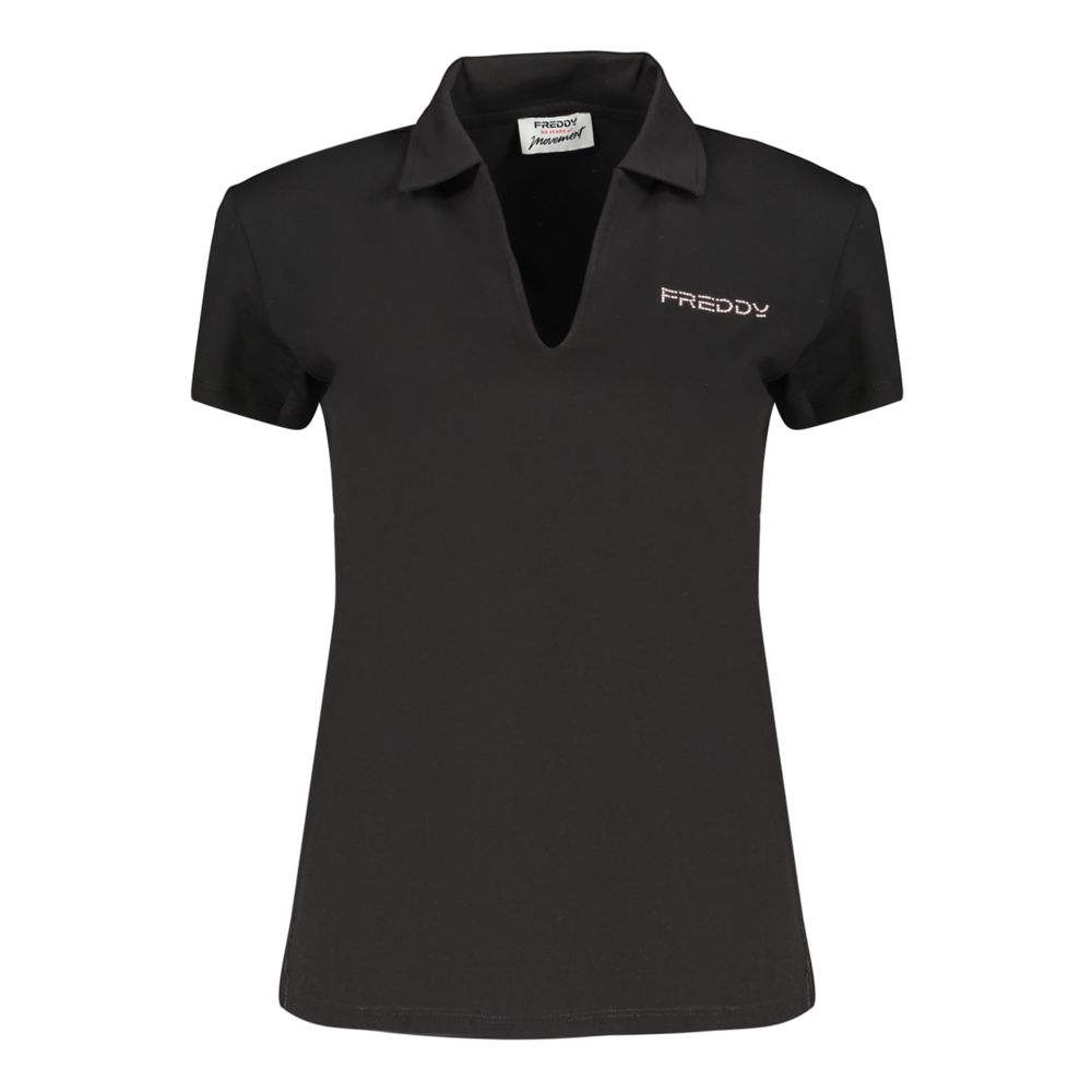 Freddy Black Cotton Women's T-Shirt