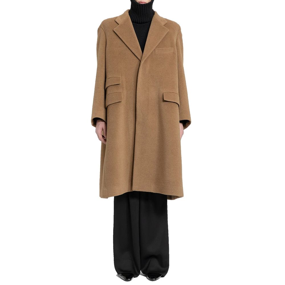 Saint Laurent Brown Wool Coat