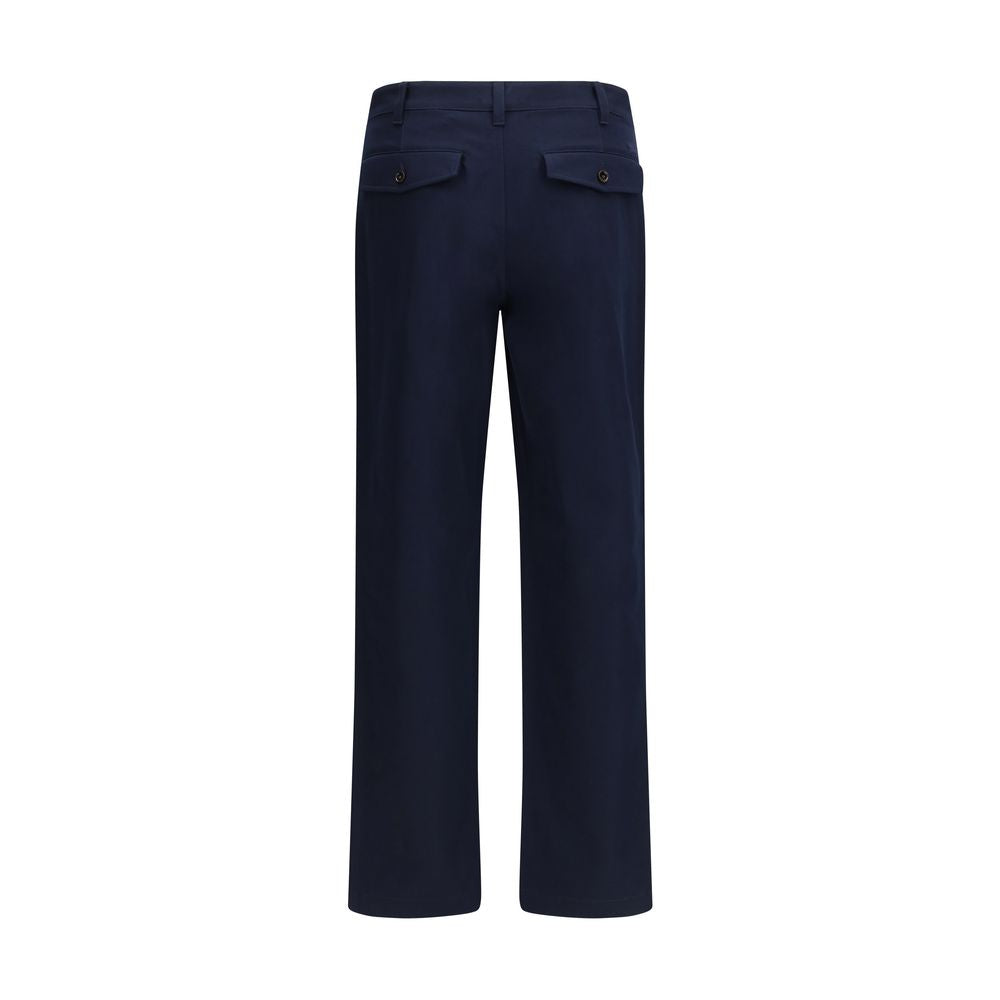 Burberry Blue Cotton Chino Pants