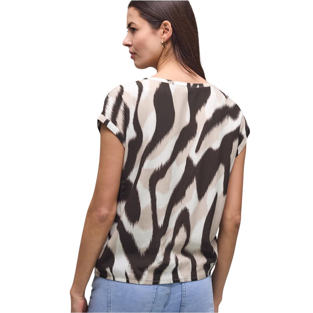 Street One Brown Viscose Blouse