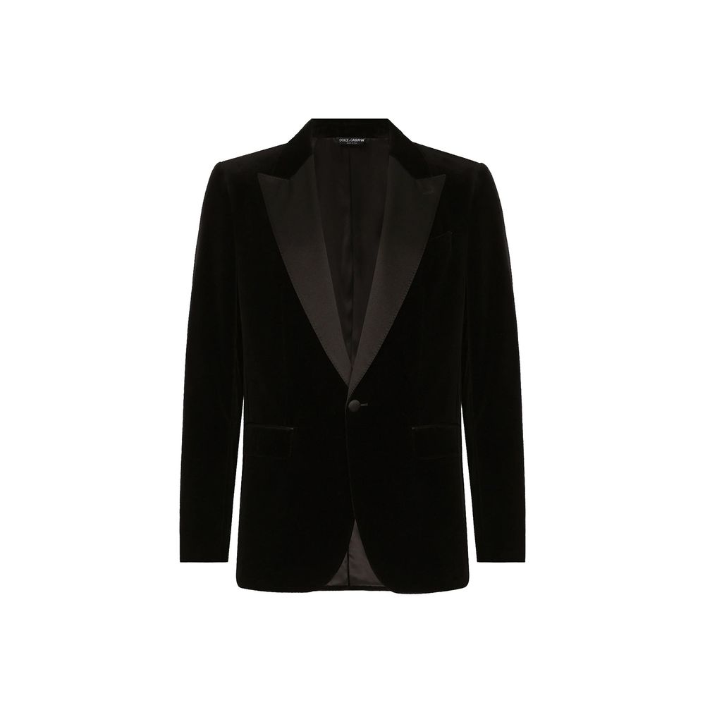 Dolce & Gabbana Black Cotton Tuxedo