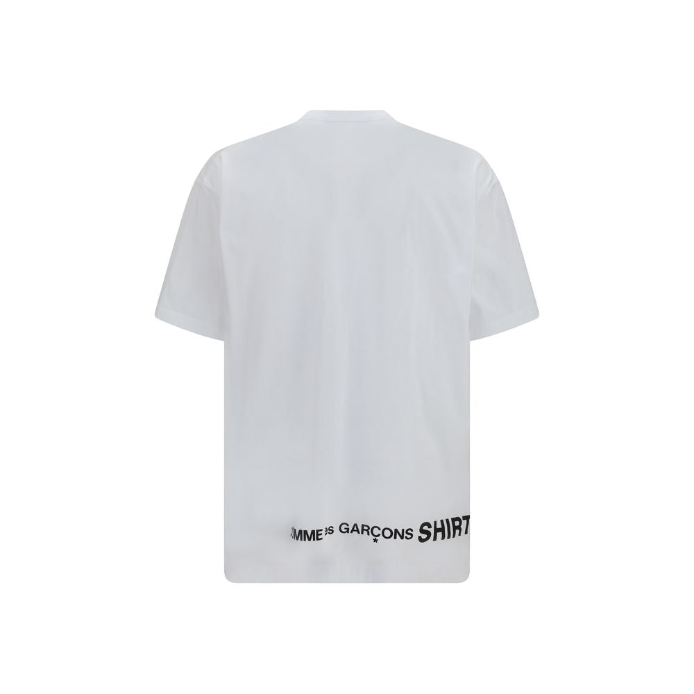 تي شيرت من القطن الأبيض من Comme Des Garçons