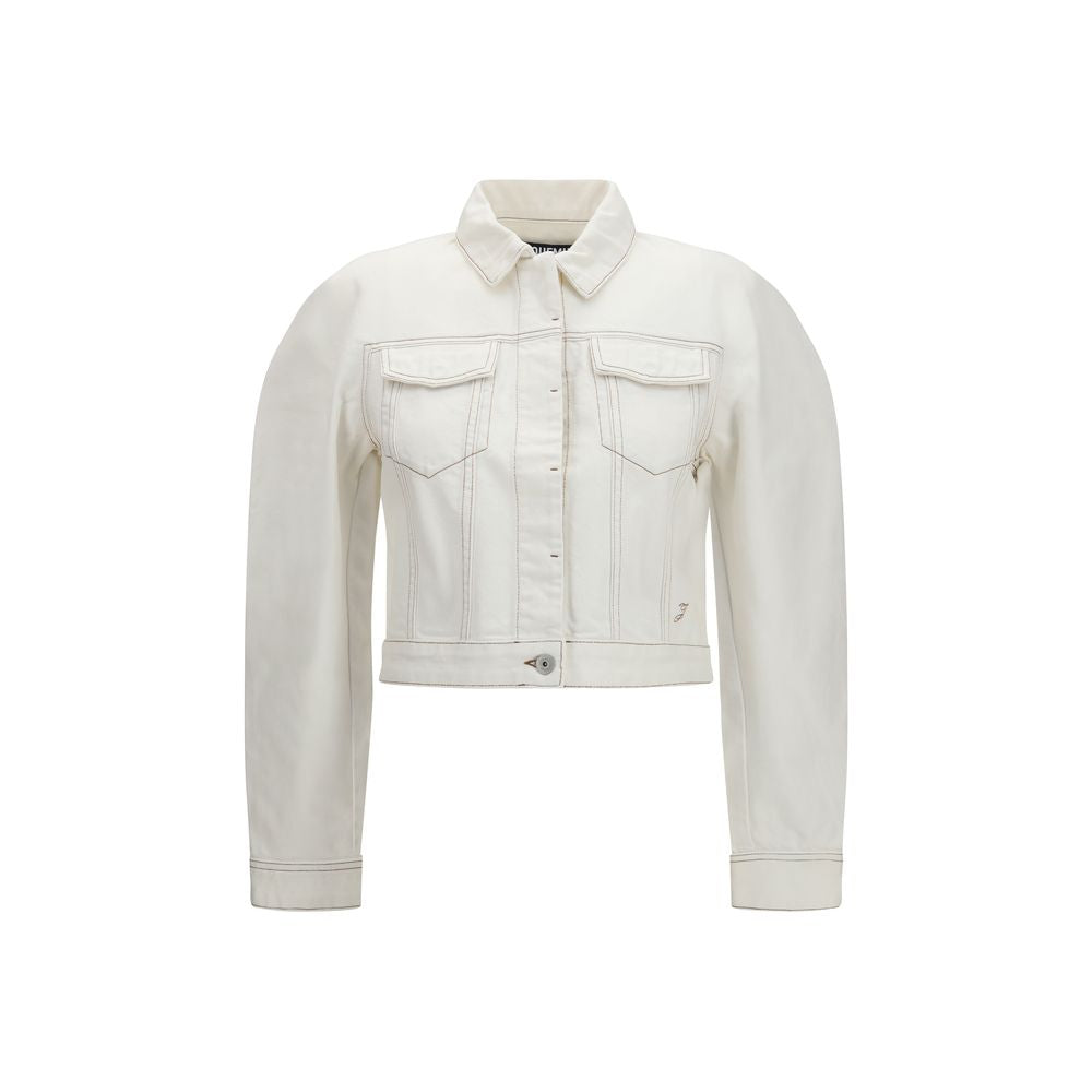 Jacquemus White Cotton Denim Jacket