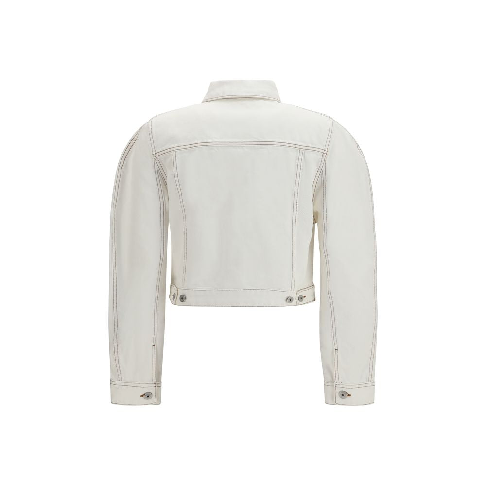 Jacquemus White Cotton Denim Jacket