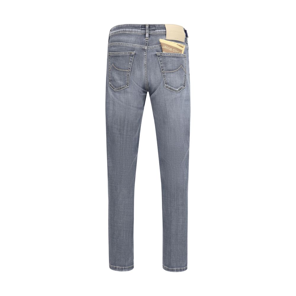 Jacob Cohen Blue Cotton Slim Fit Jeans