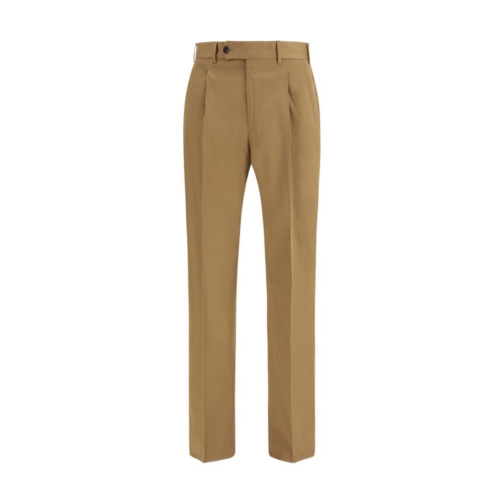 PT Torino Brown Cotton Casual Pants
