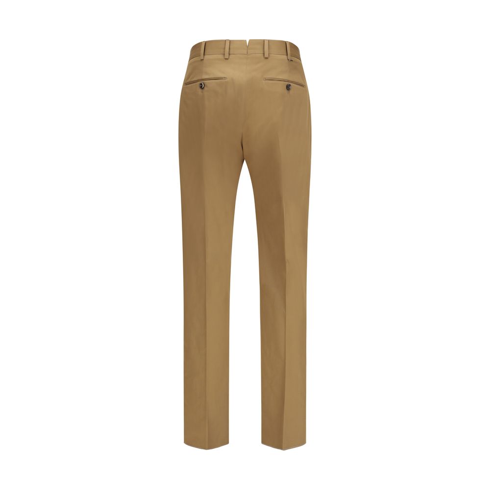 PT Torino Brown Cotton Casual Pants