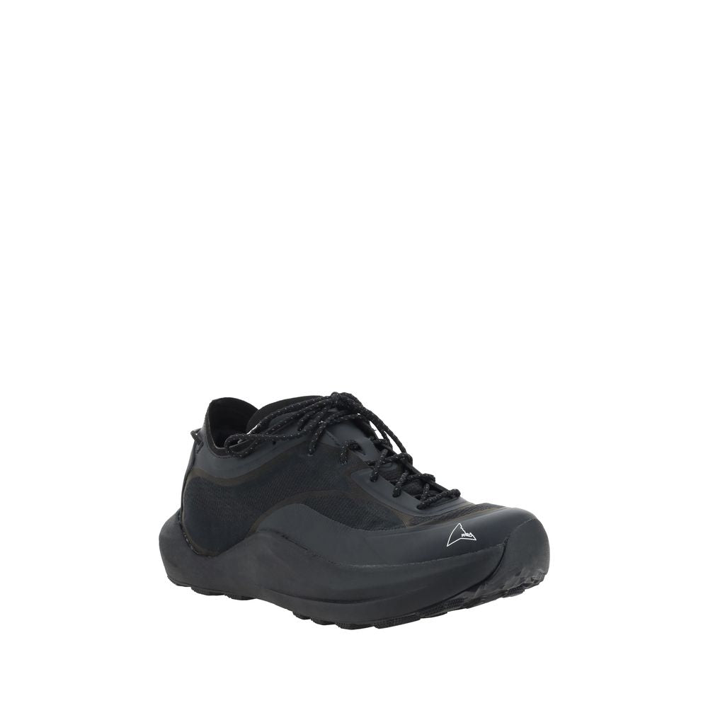ROA Black Polyester Athletic Sneakers