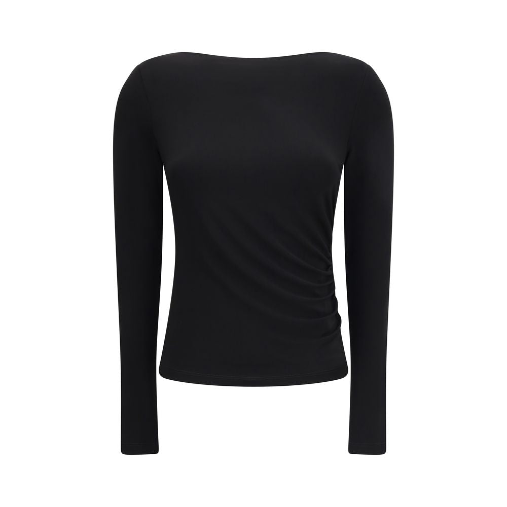 Max Mara Pure Black Viscose Shirt