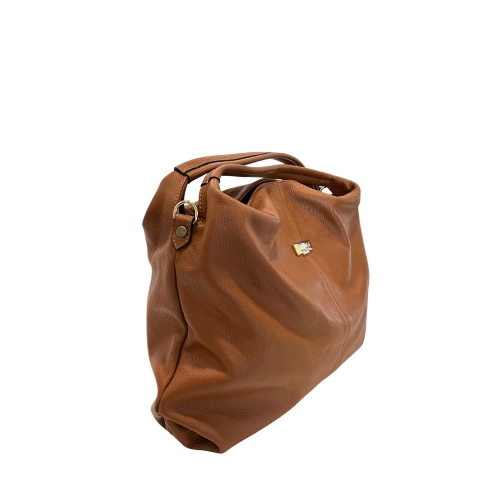 Baldinini Trend Brown Cowhide Shoulder Bag