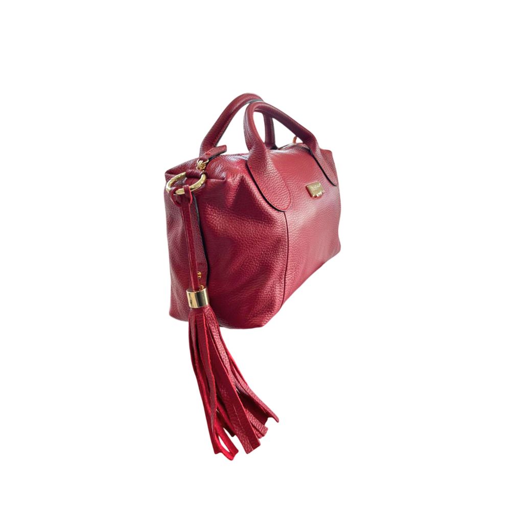 Baldinini Trend Red Leather Women Handbag