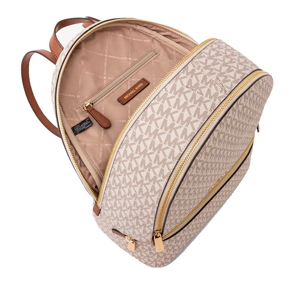 Michael Kors Beige Canvas Backpack