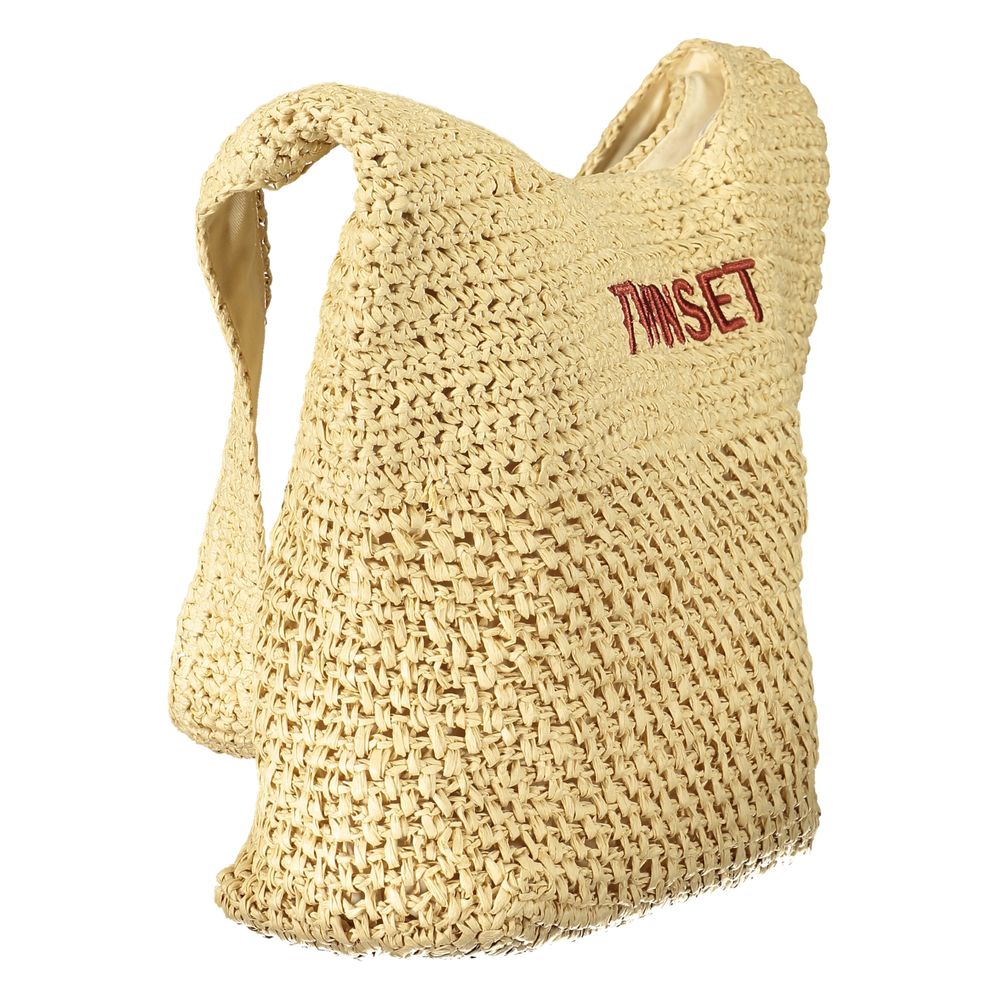 Twinset Beige Fabric Womens Bag
