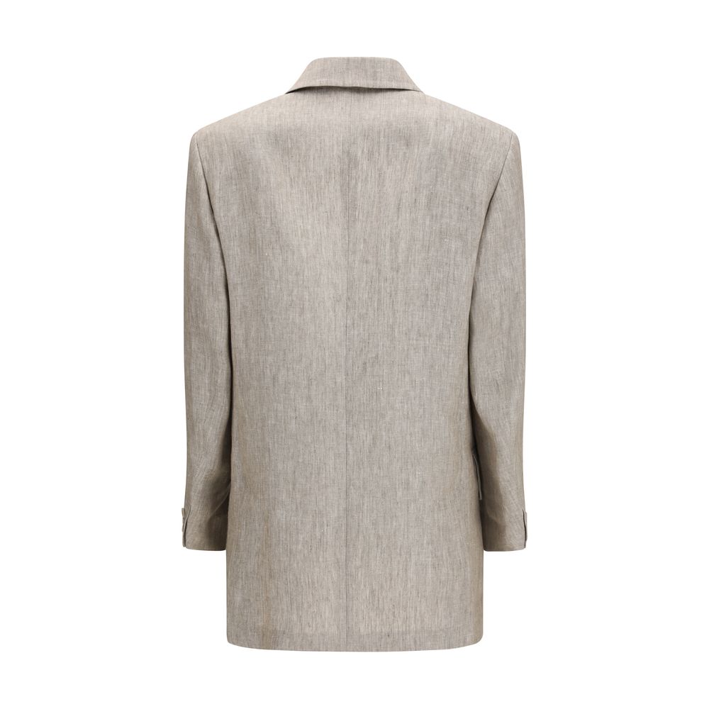 Max Mara Beige Linen Blazer