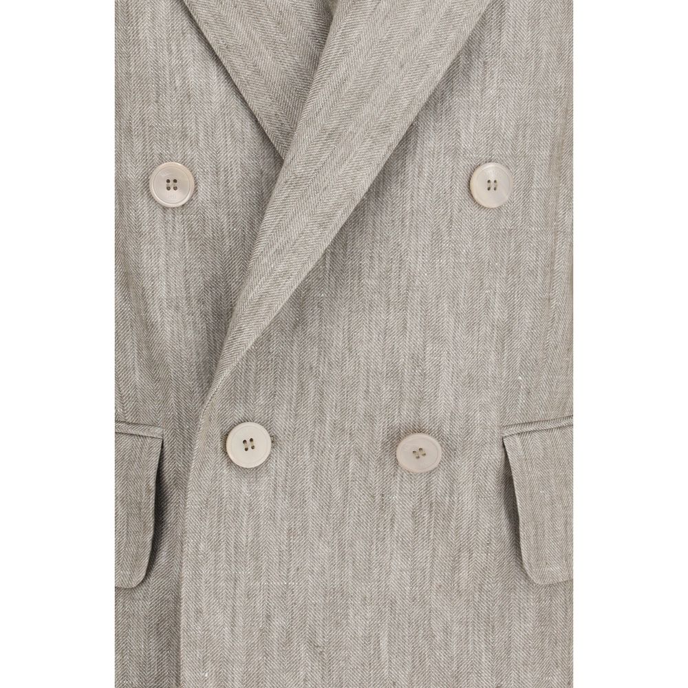 Max Mara Beige Linen Blazer