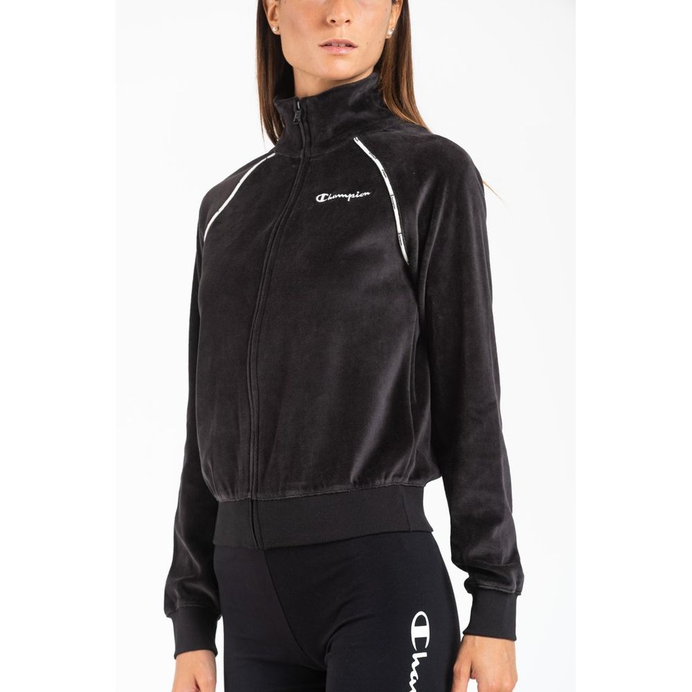 Champion Black Cotton Sweatshirt