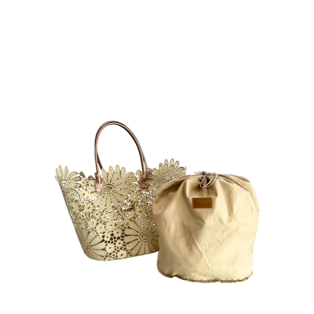 Baldinini Trend Beige PU Women Handbag