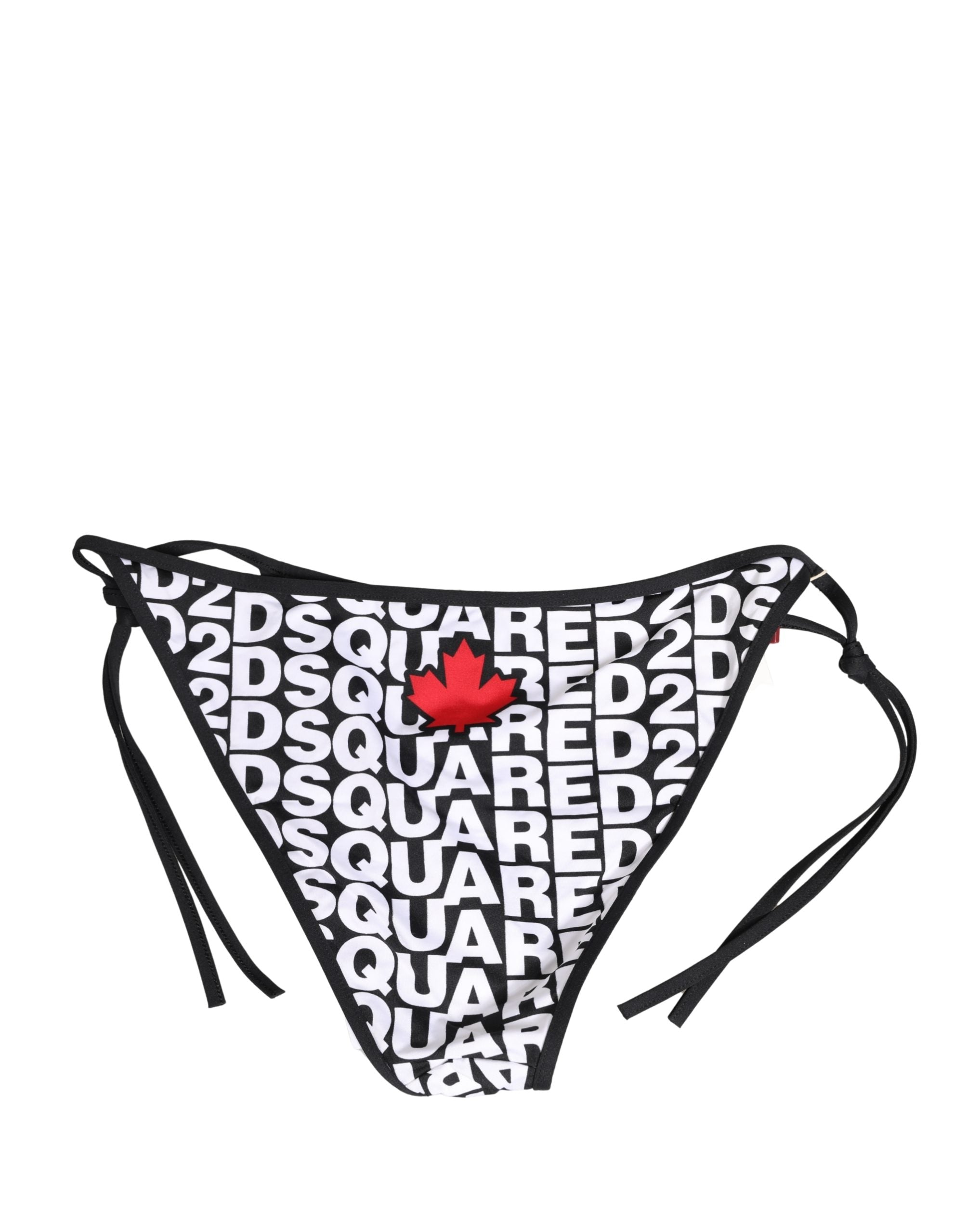 سفلية بيكيني بشعار مطبوع من النايلون متعدد الألوان من Dsquared²