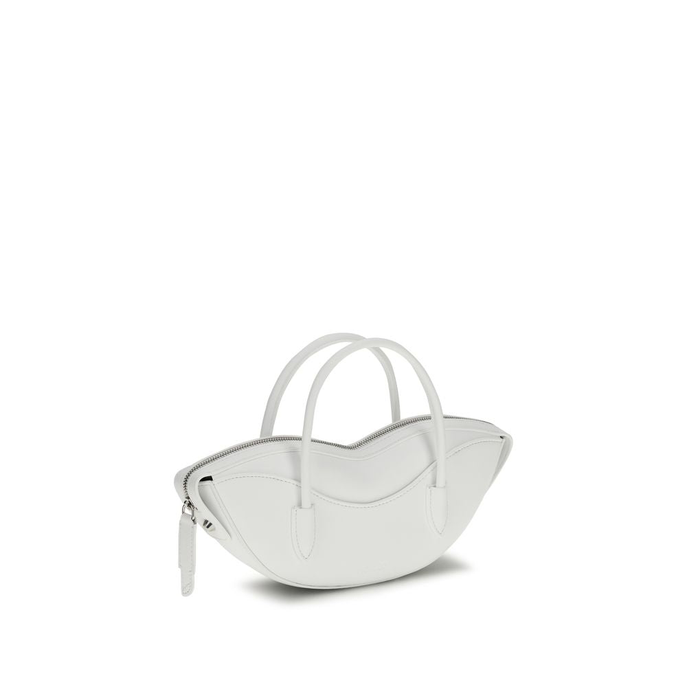 Fiorucci White Calf Leather Bos Taurus Shoulder Bag