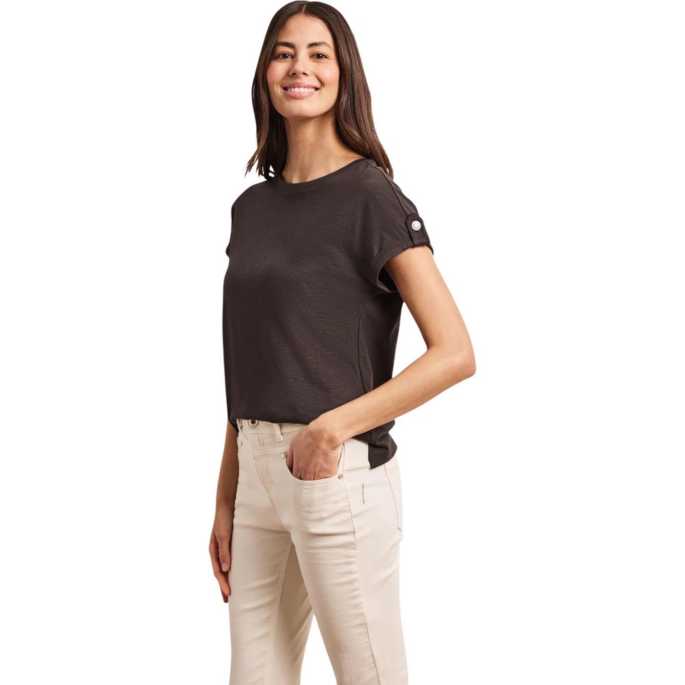 Street One Brown Cotton T-Shirt