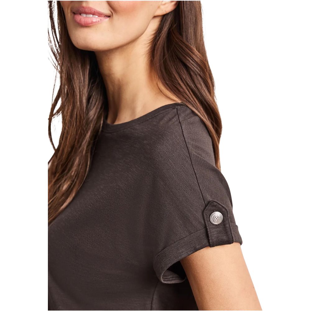 Street One Brown Cotton T-Shirt