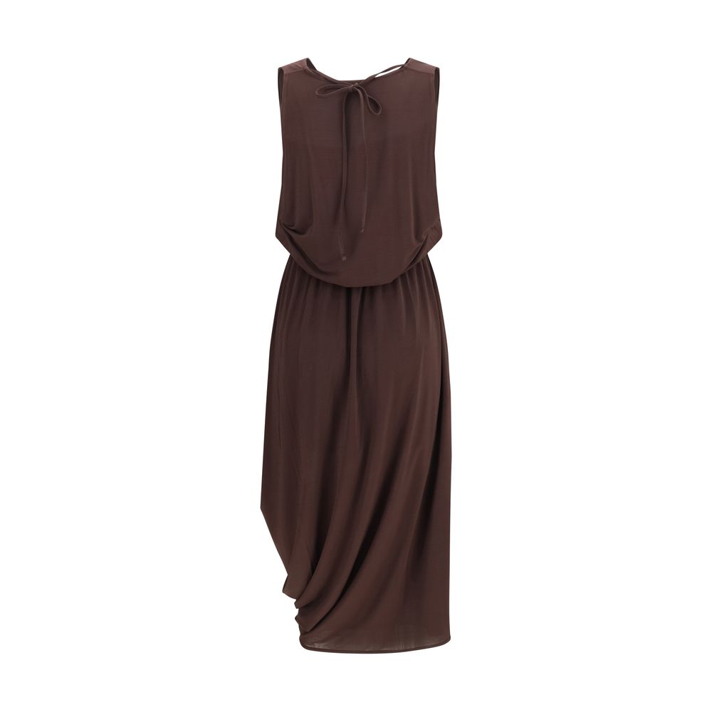 Lemaire Brown Viscose Casual Dress