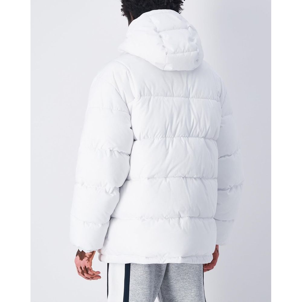 Champion White Polyester Jackets And Coat