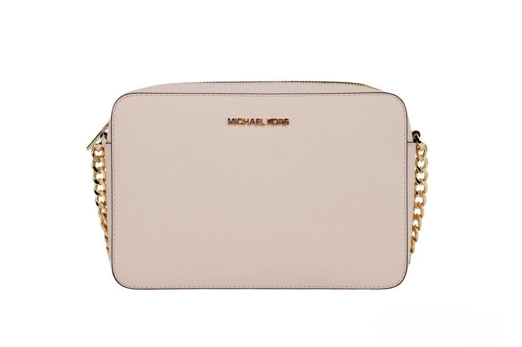 Michael Kors Adult Saffiano Leather East West Crossbody Handbag With 2 Slit Pockets