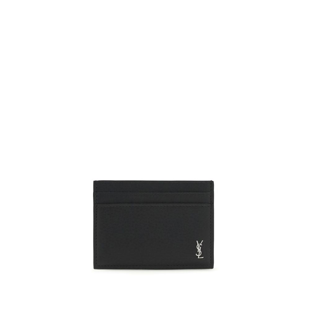 Saint Laurent Black Calf Leather Bos Taurus Wallet