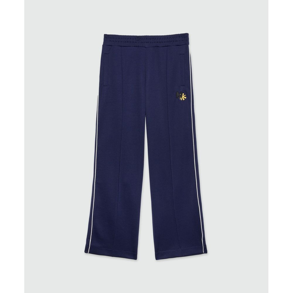 MSGM Blue Polyester Joggers (Workout Pants)