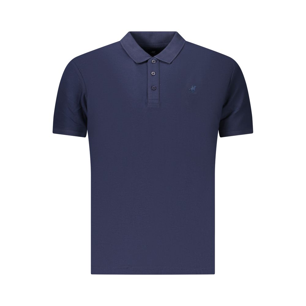 U.S. Grand Blue Cotton Men's Polo Shirt