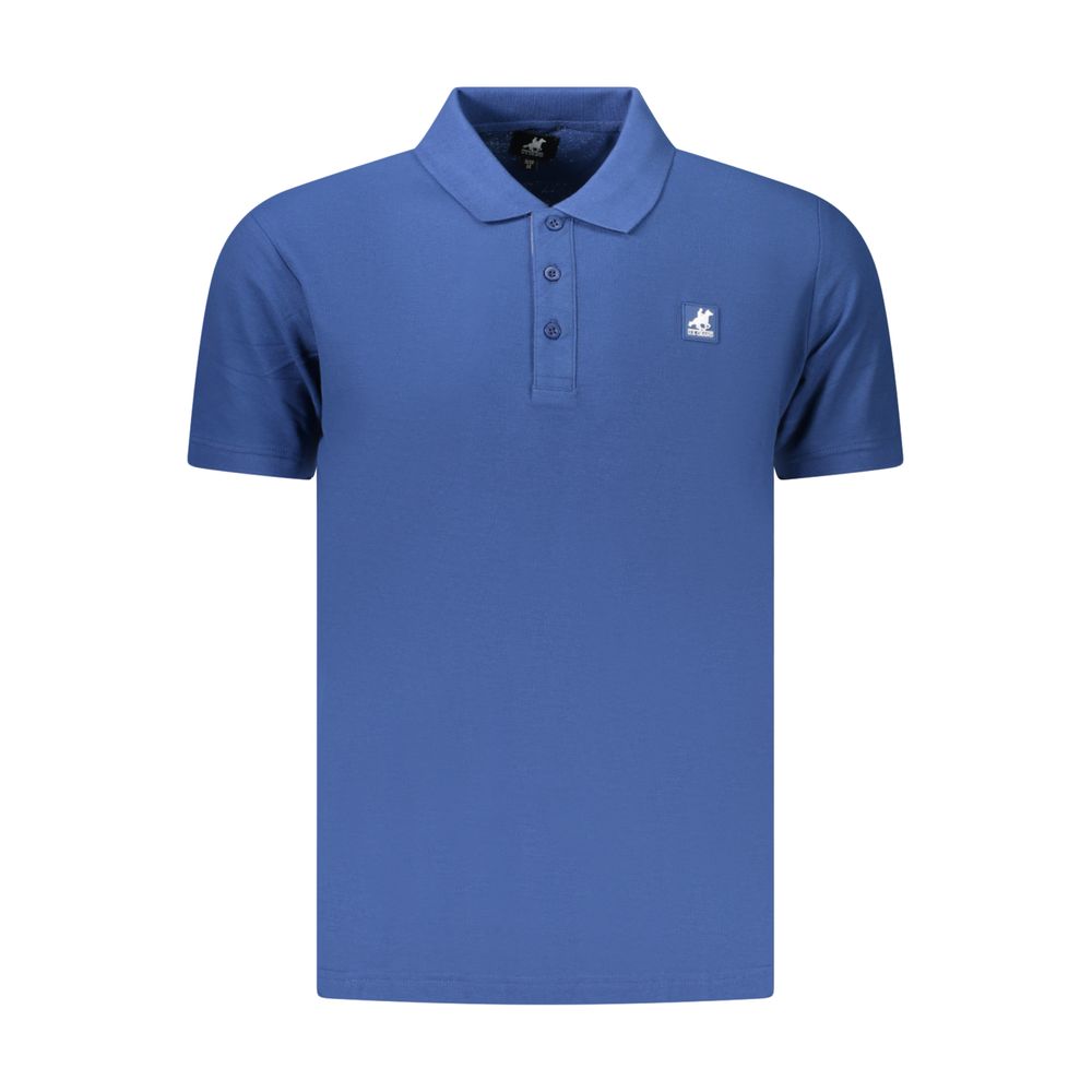 U.S. Grand Blue Cotton Men's Polo Shirt