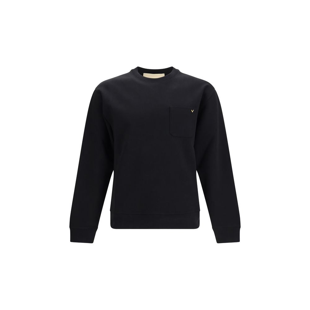 Valentino Black Cotton Sweatshirt