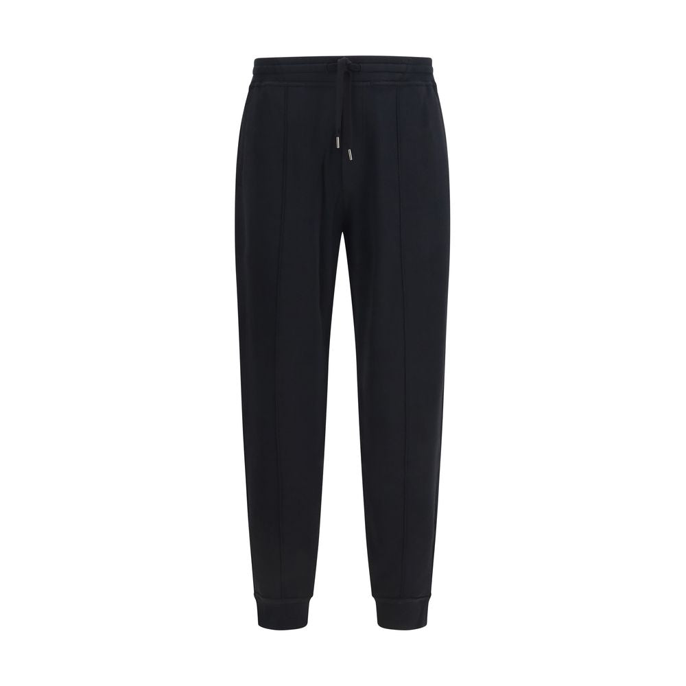 Brunello Cucinelli Black Cotton Joggers (Workout Pants)